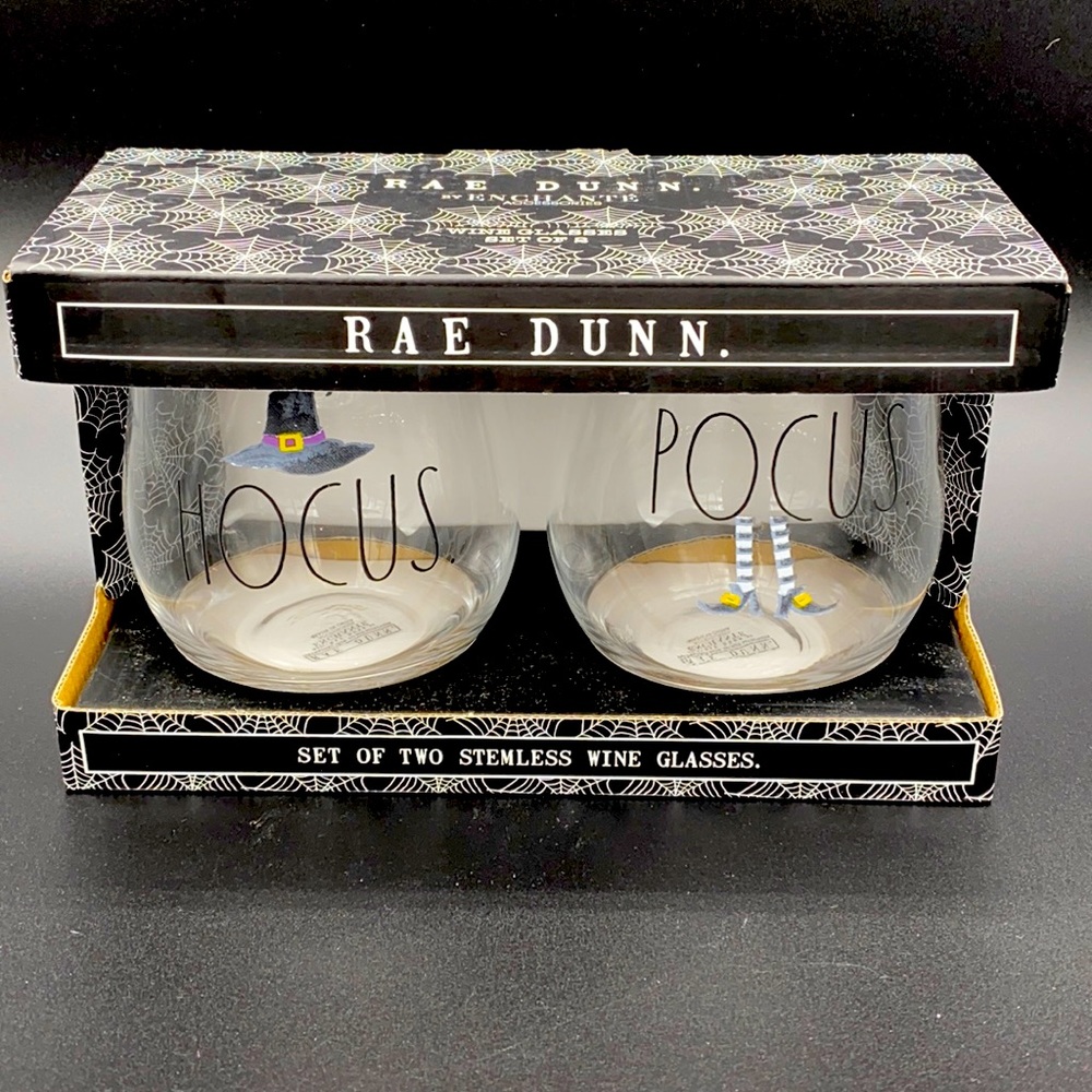 Rae Dunn Wine Glass Set